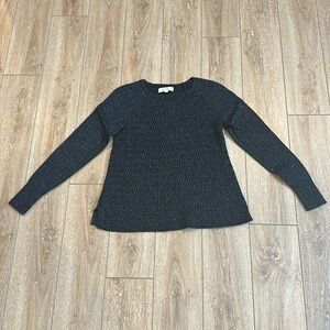 Loft Black Shimmer Sweater Size XS